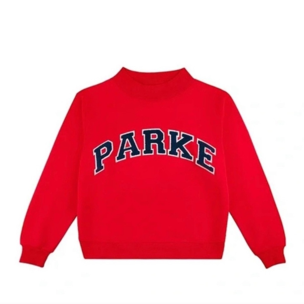 ISO Parke Red Sweatshirt with Navy Letters